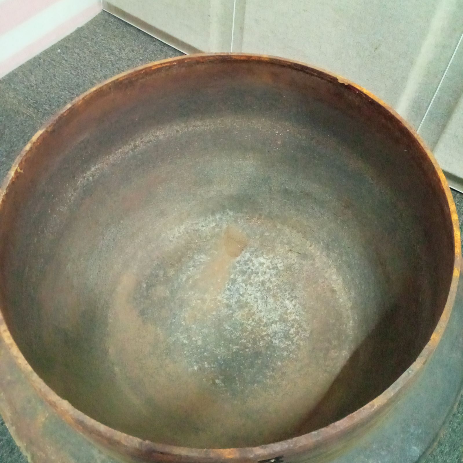 ◯ 鉄釜 最新 釜 羽釜 昭和 レトロ アンティーク ◯ 鉄釜 重量12キロ