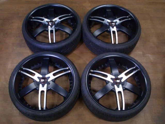 バリ溝 ブラックダイヤモンド タイト 22インチ ベンツ等 8.5J OFF 35 9.5J OFF 25 PCD112-5 114.3-5 235 30 22 4本