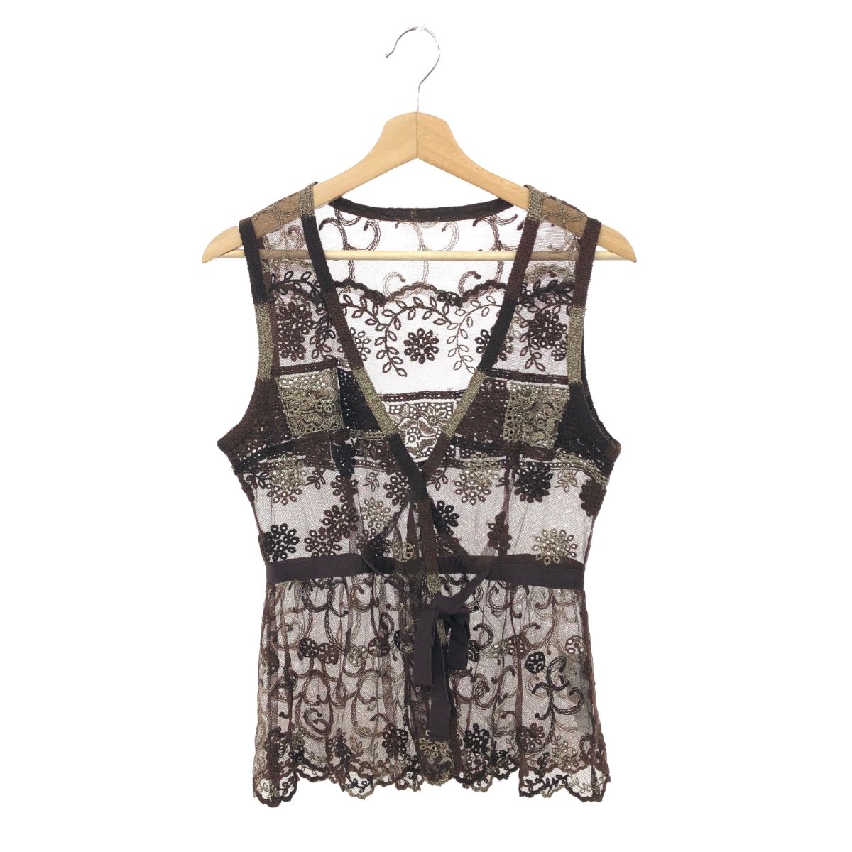 OLLEBOREBLAアルベロベロぶたさんベストロングニット OLLEBOREBLA