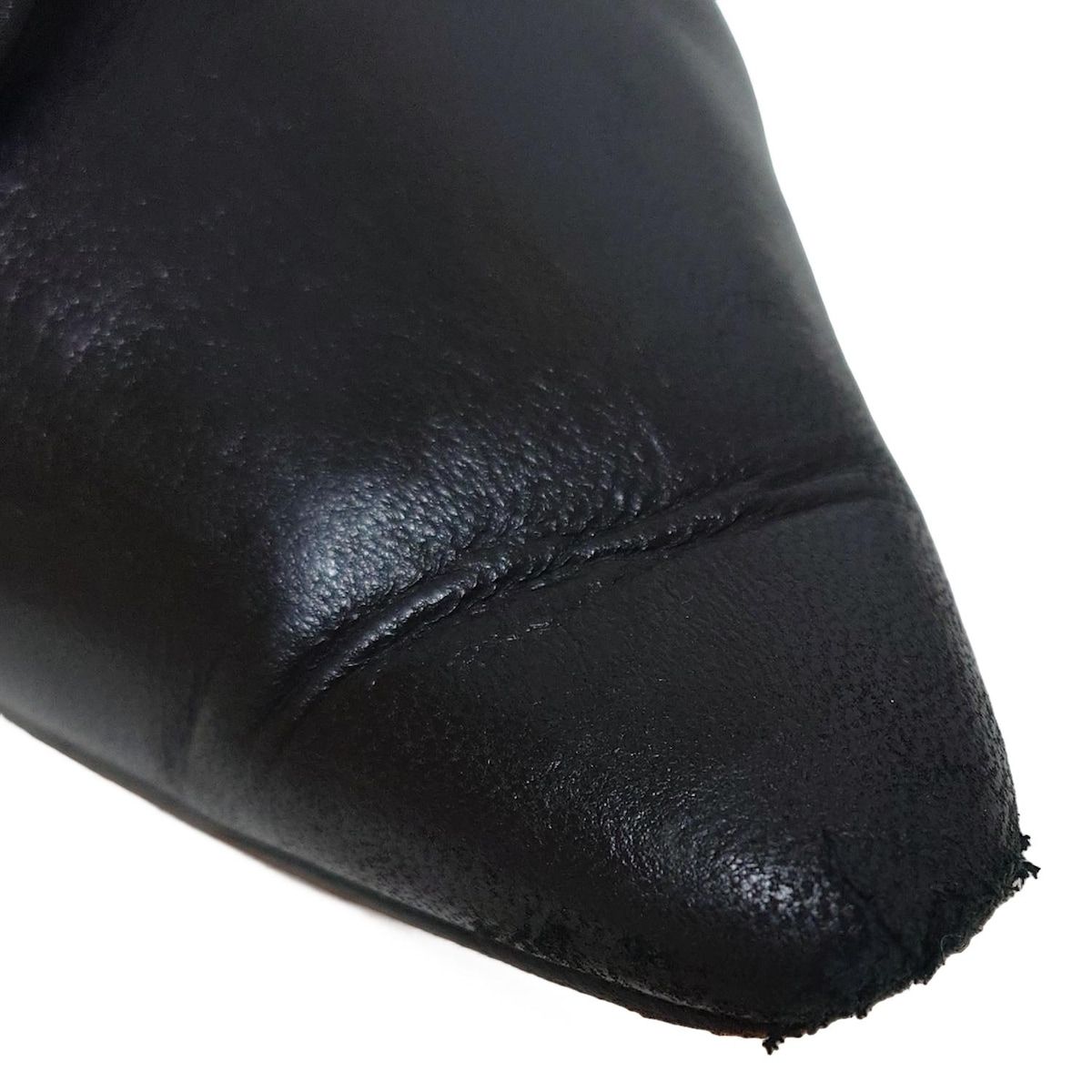 【美品】 マノロブラニク　レザー　パンプス　ハイヒール　リボンデザイン　黒 MANOLO BLAHNIK - MANOLO BLAHNIK(マノロブラニク) パンプス 36