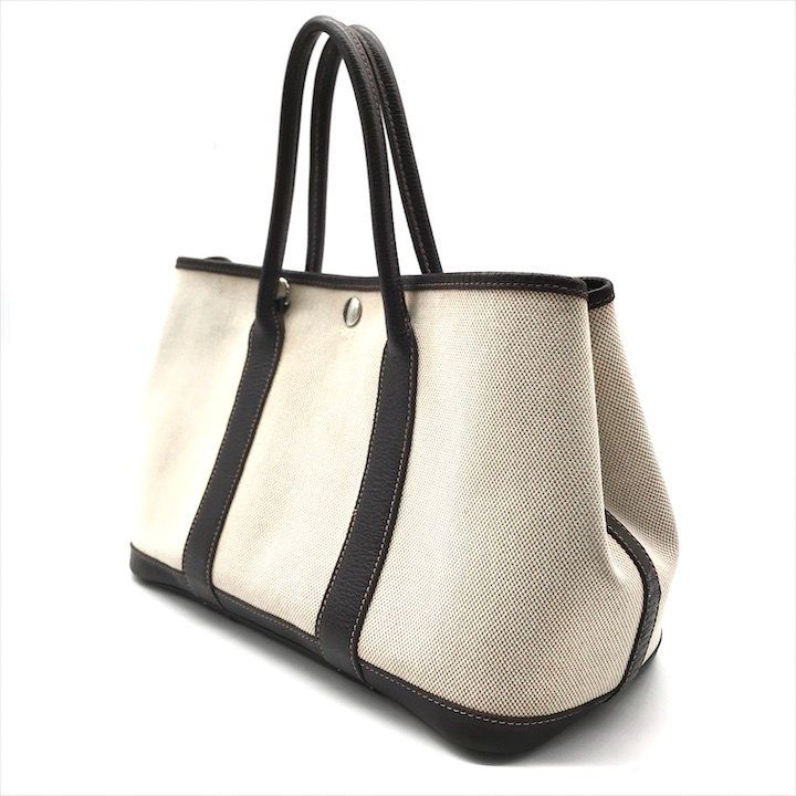 良品 HERMES エルメス ガーデンパーティ TPM トート ハンド バッグ ロH  