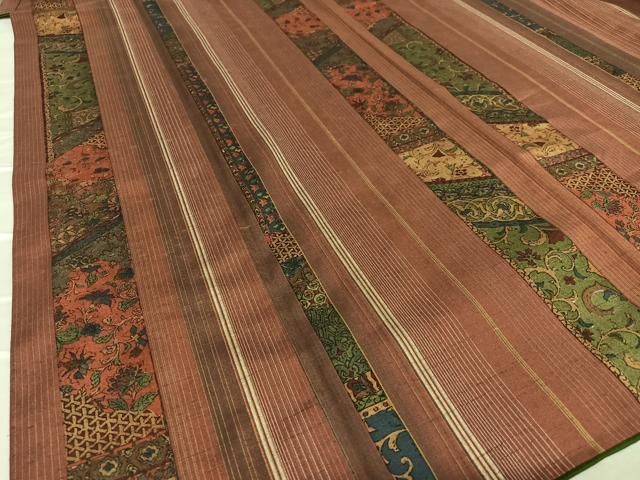 平和屋着物○上質な紬 更紗花間道 正絹 逸品 AAAX0568zg - メルカリ 