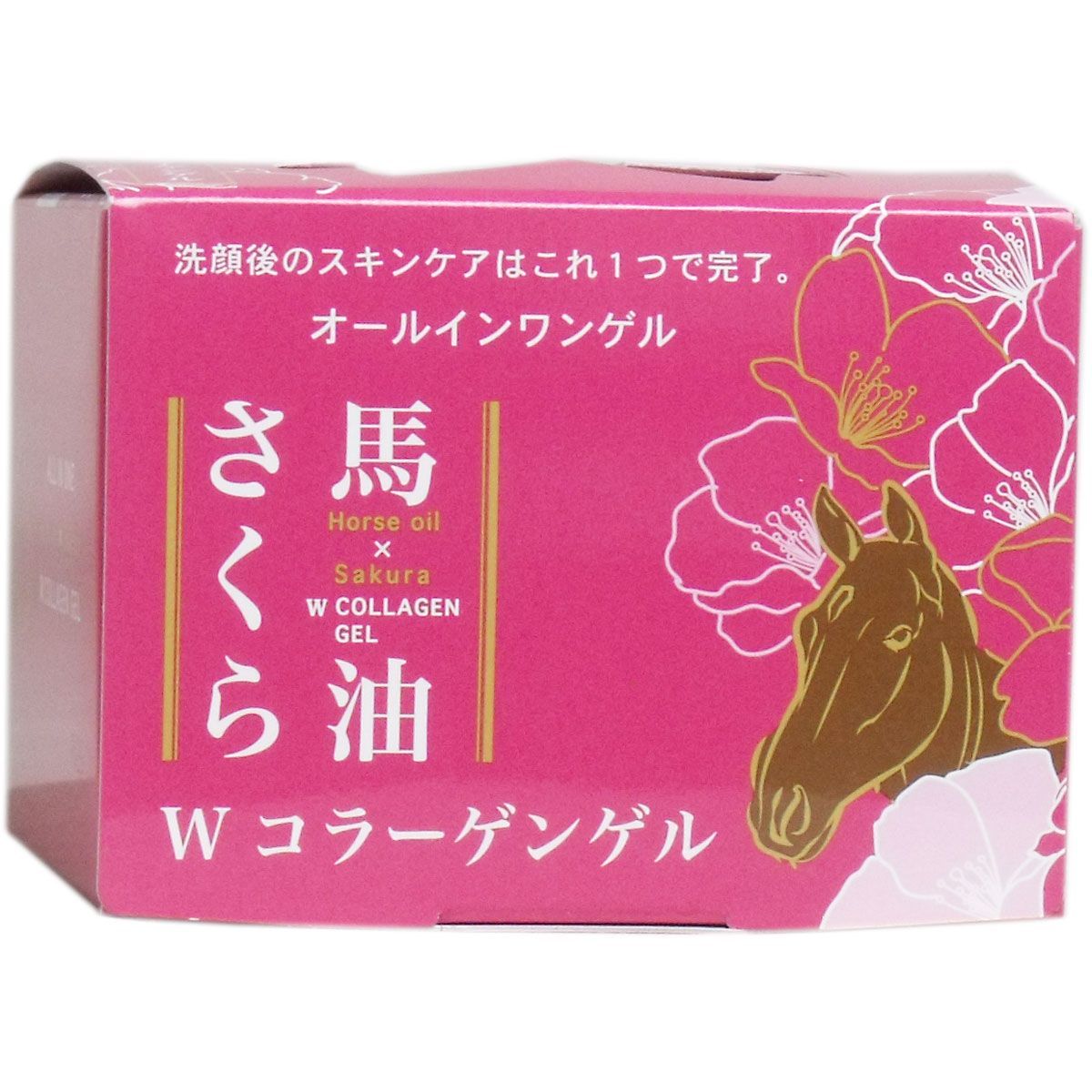 3セット 馬油さくら Ｗコラーゲンゲル １００ｇ