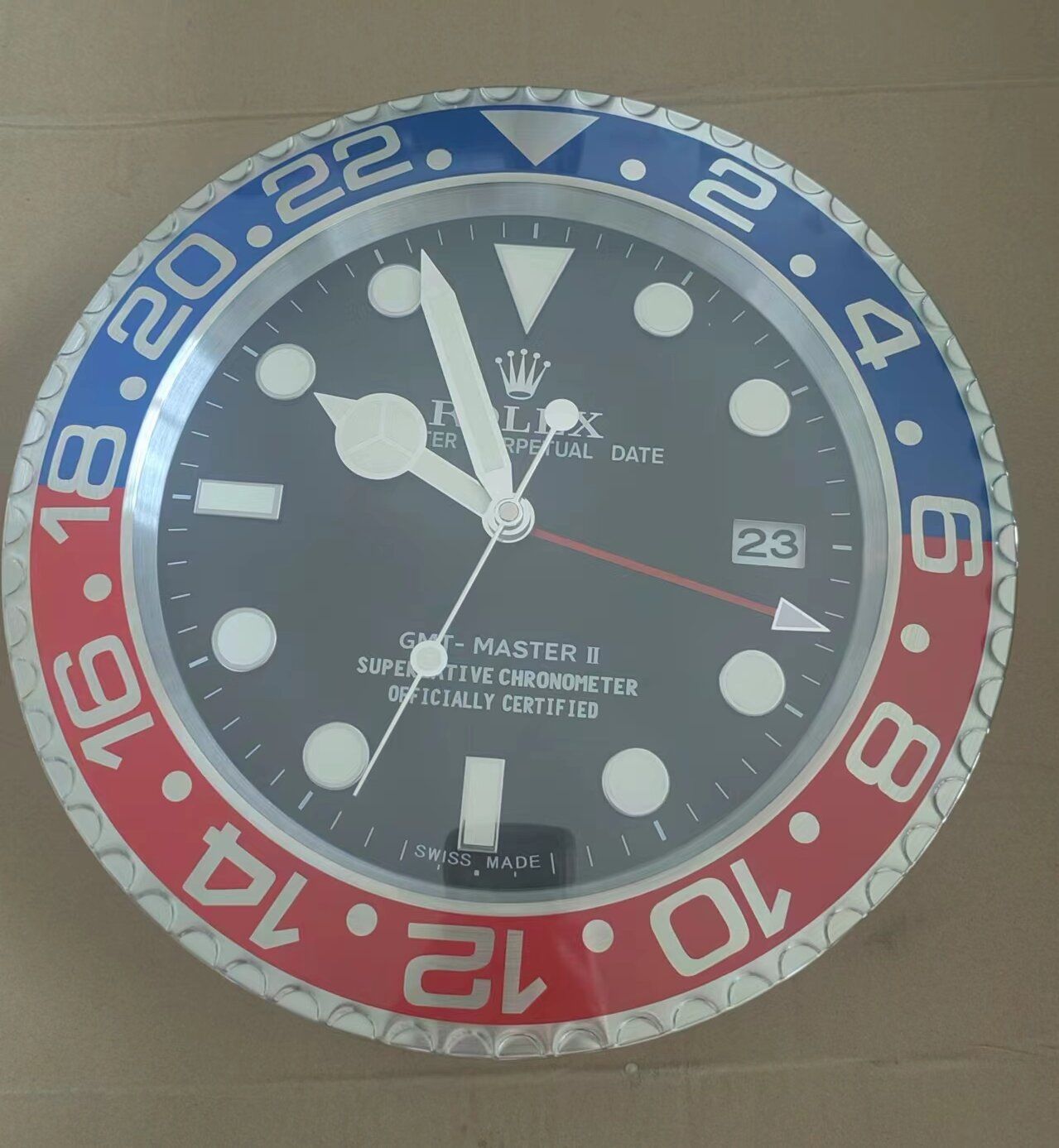 ロレックス ROLEX GMT−MASTER Ⅱ 壁掛け時計 - メルカリ