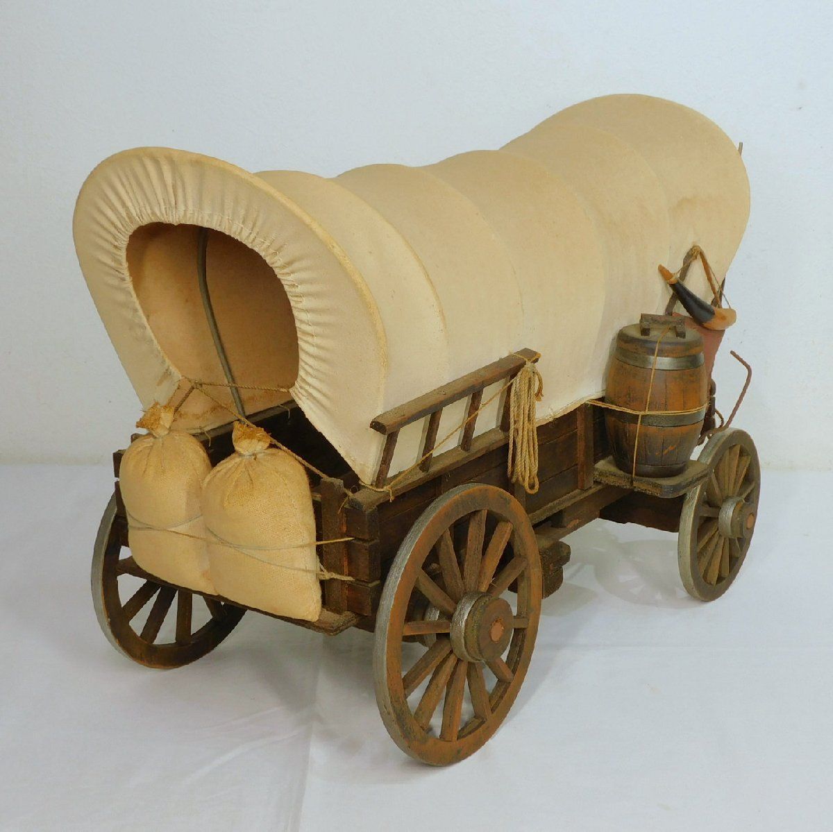 ◇ハンドメイド 幌馬車◇65cm◇リアル造形◇付属品多数◇西部