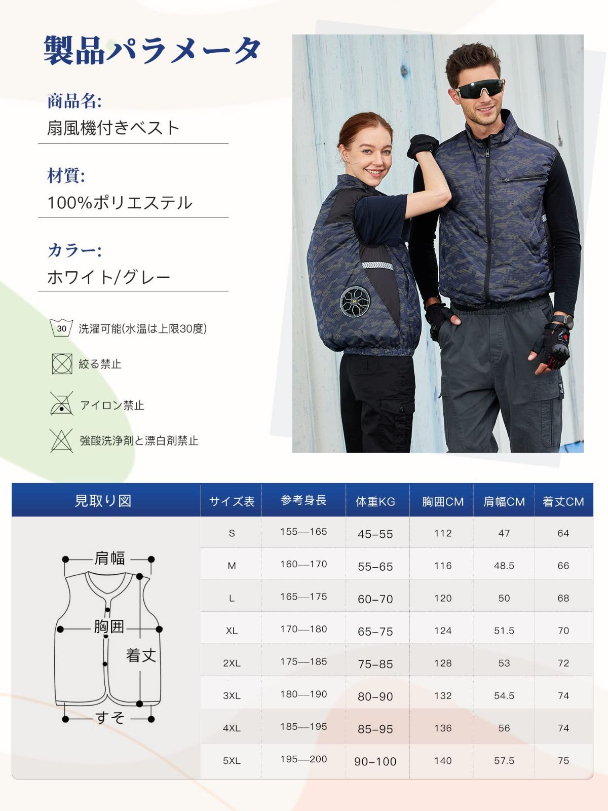 釣り 扇風作業服 ゴルフ 防水遮光生地 熱中症対策 大風量 工場 セット ファン 屋外作業に適 22000mAhバッテリー ファン付きベスト 男女兼用 19V ZIRAIFEN