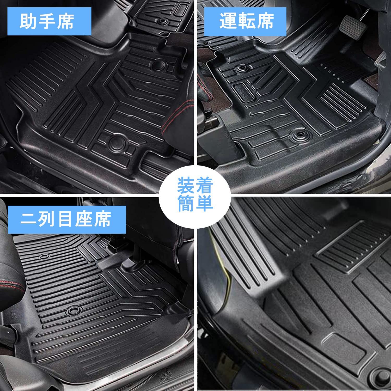 ホンダ N-BOX JF3 JF4型 フロアマット車種 HONDA Nbox 3D立体カーマット 防水マット 5D 立体 フロアマット TPE材質 保護マット 耐汚れ 耐摩擦 内装 カスタムパーツ インテリア 簡単取付 3pセット BRIGHTFACE_UK