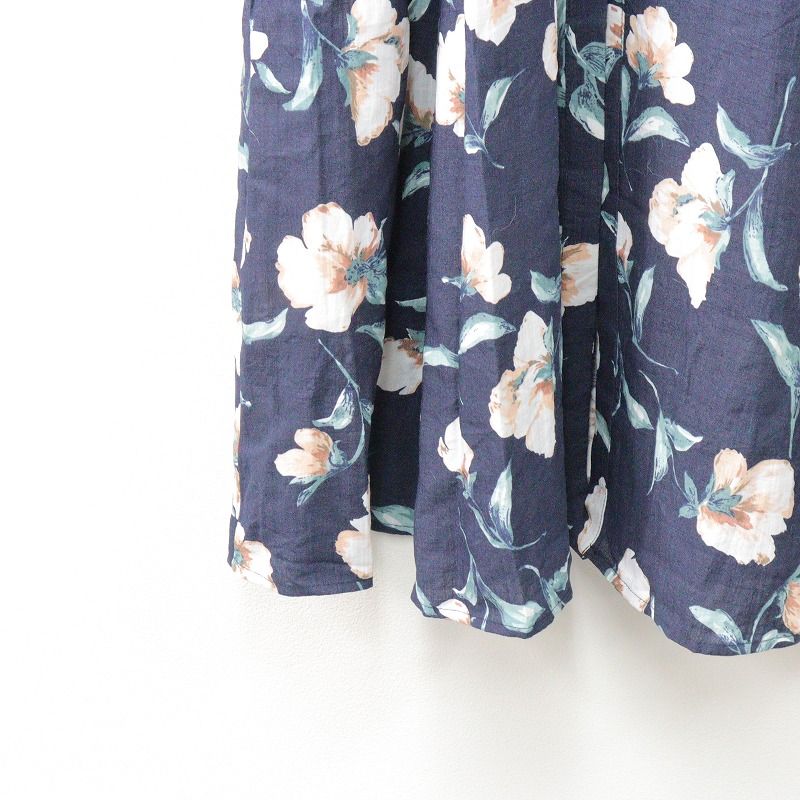 Andemiu ネイビー フラワー柄 ワンピース 楽天市場】【SALE／50%OFF】ラインフラワーフロッキーワンピース