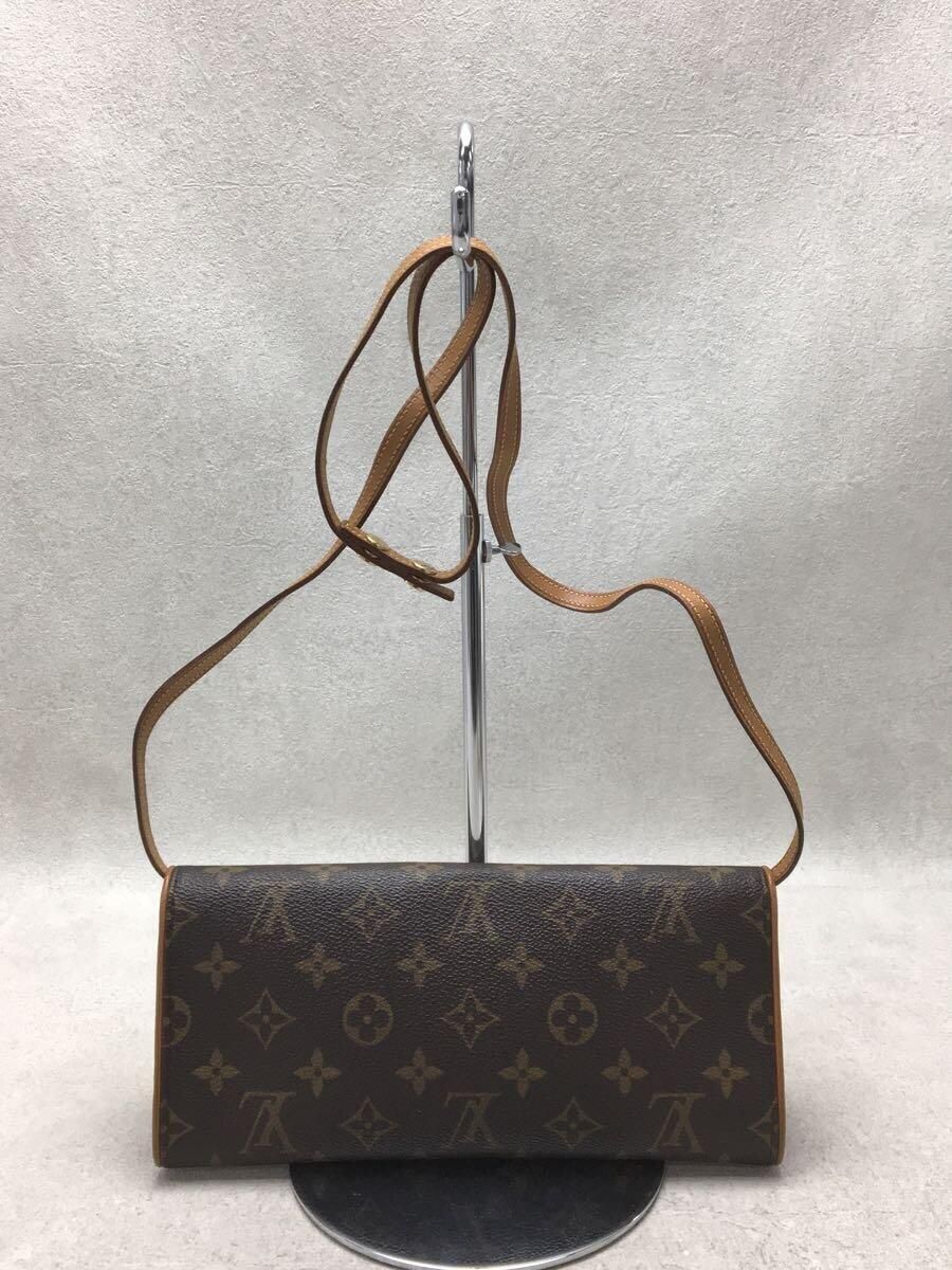 LOUIS VUITTON ポシェット・ツインGM_モノグラム_BRW PVC ブラウン - メルカリ