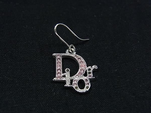 【正規品】Dior ピアス※片耳のみの販売 ChristianDior クリスチャンディオール 片耳のみ ラインストーン