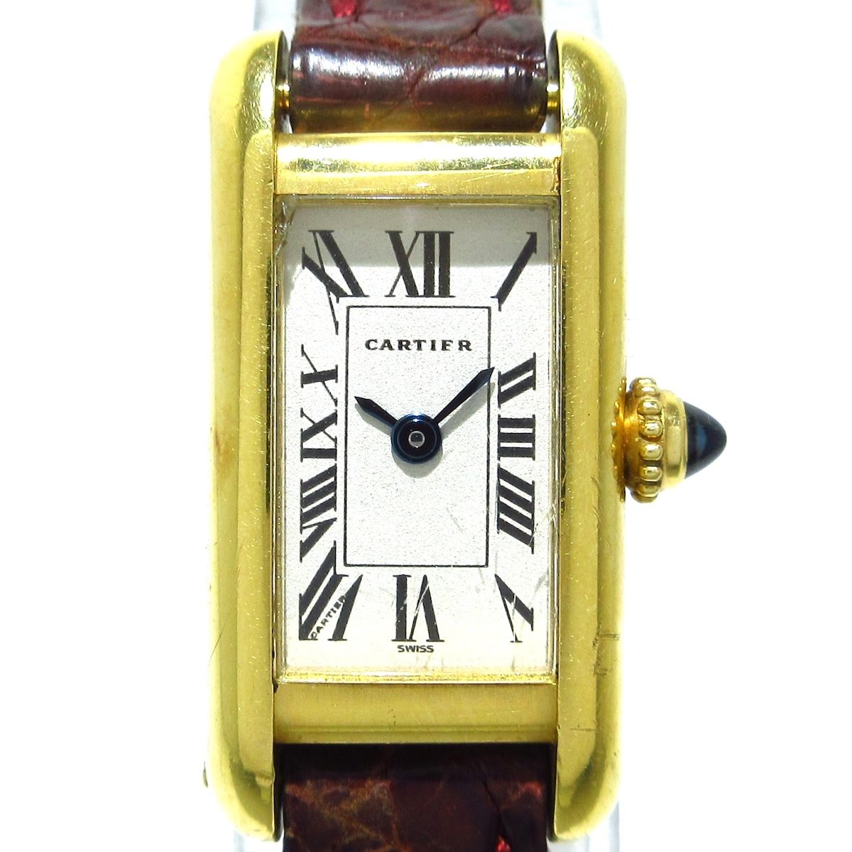 Cartier(カルティエ) 腕時計 タンクアロンジェ レディース K18YG/社外 ...
