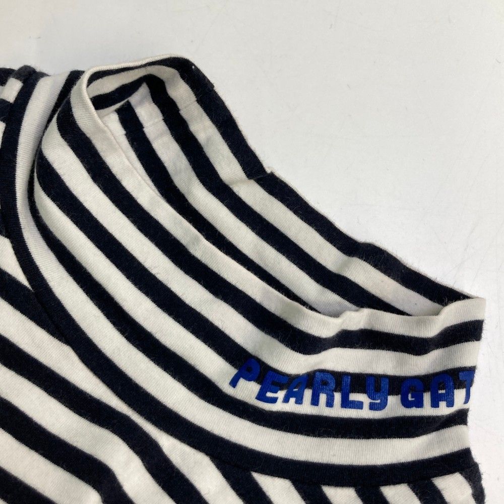 パーリーゲイツ　長袖ハイネックカットソー サイズ5 ボーダー柄　新品未使用 サイズ：5 PEARLY GATES パーリーゲイツ ハイネック 長袖Tシャツ