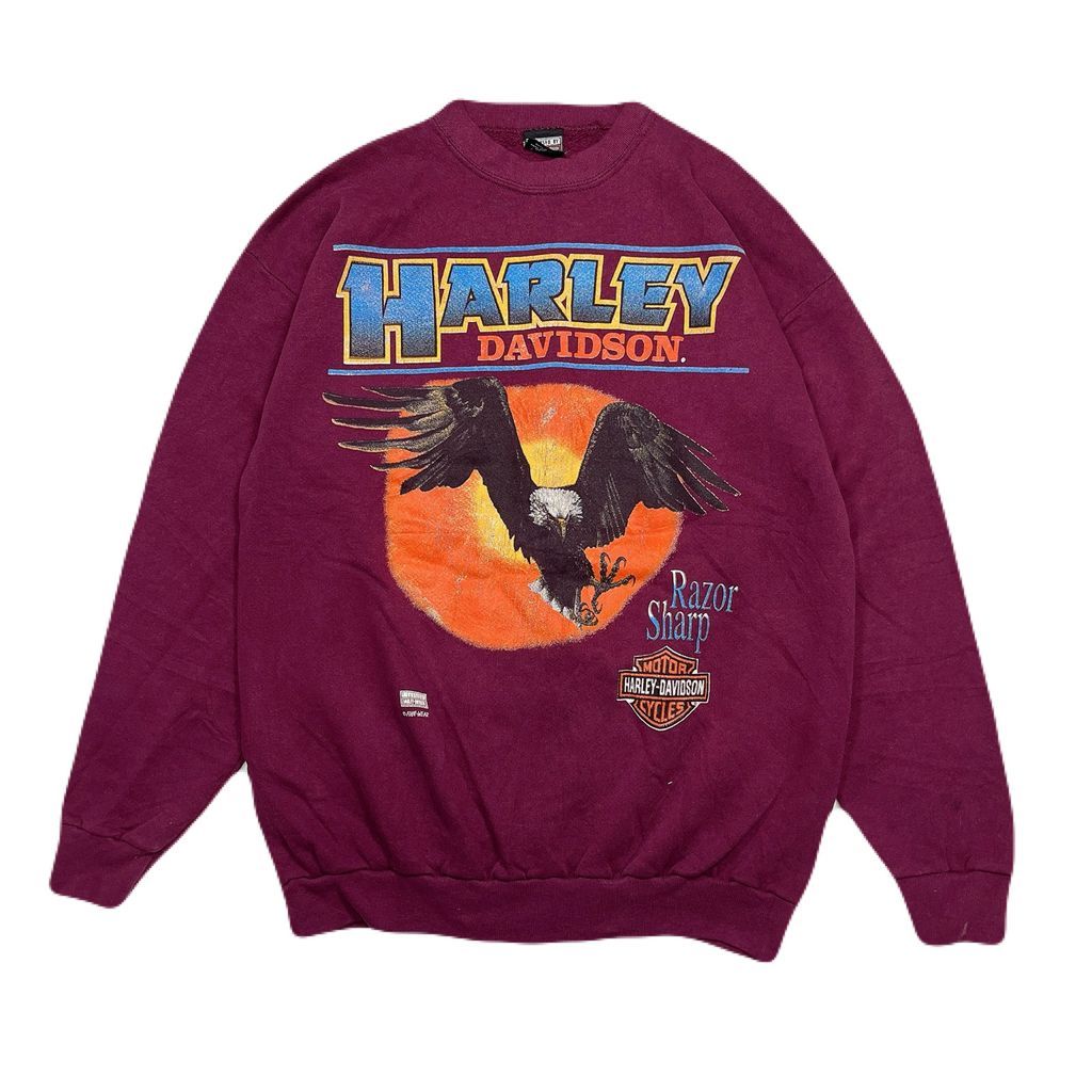 Lsize Harley-Davidson FUN-WEAR sweat ハーレーダビッドソン