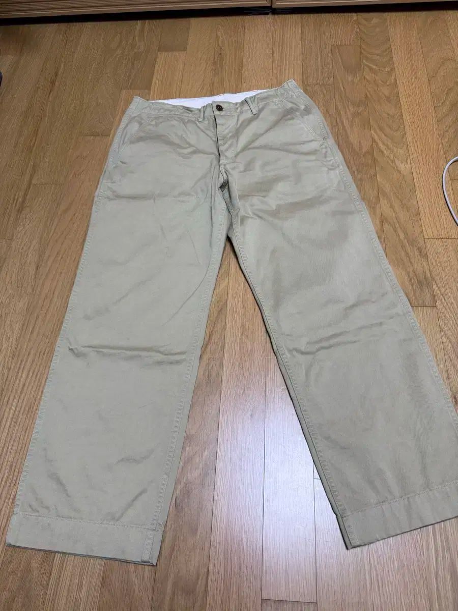 WAREHOUSE 1082 チノ 33サイズ ベージュ ブルーグレー