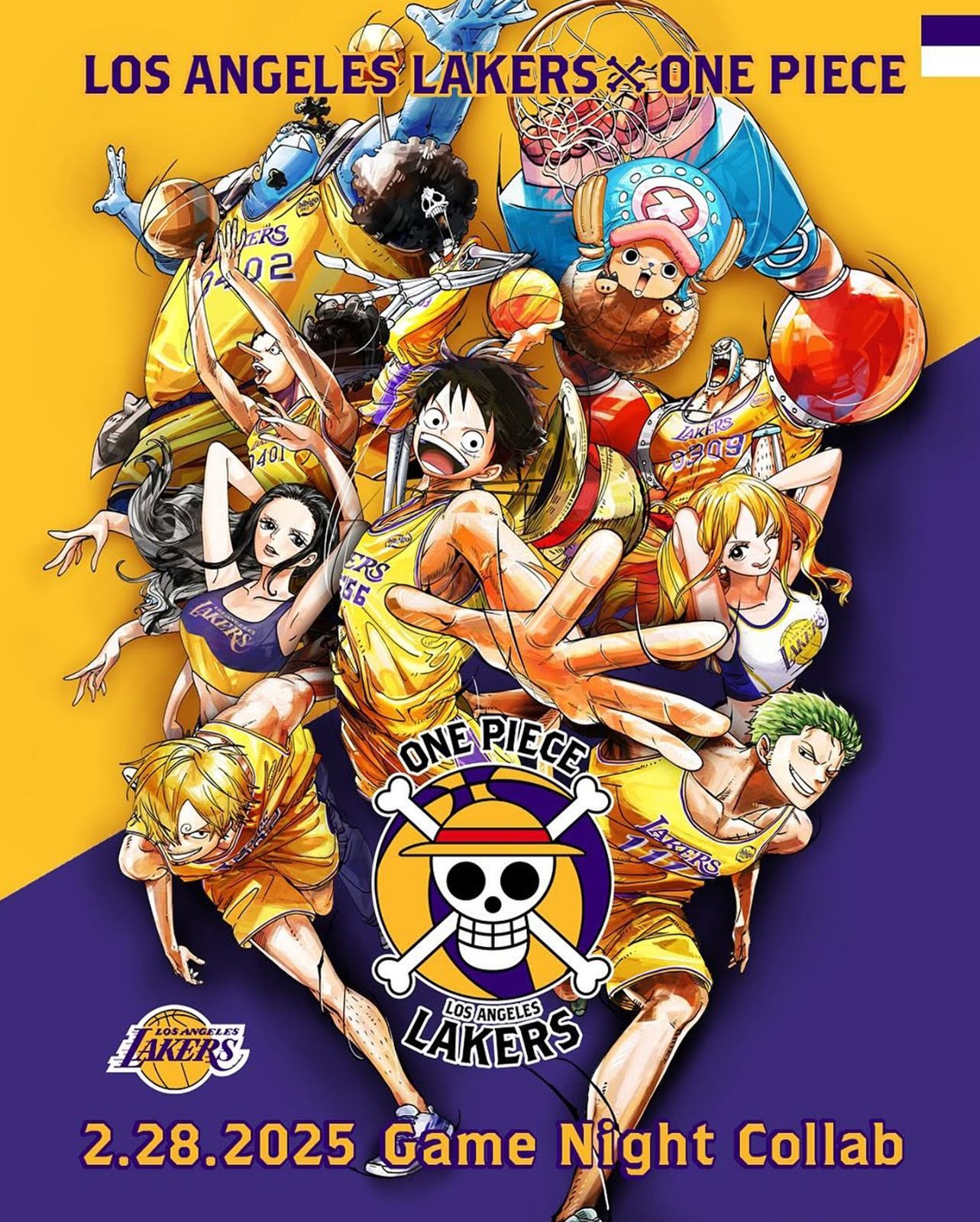 人気 ブランド チェック あん様限定】ONE PIECEとレイカーズの初コラボポスター ポスター