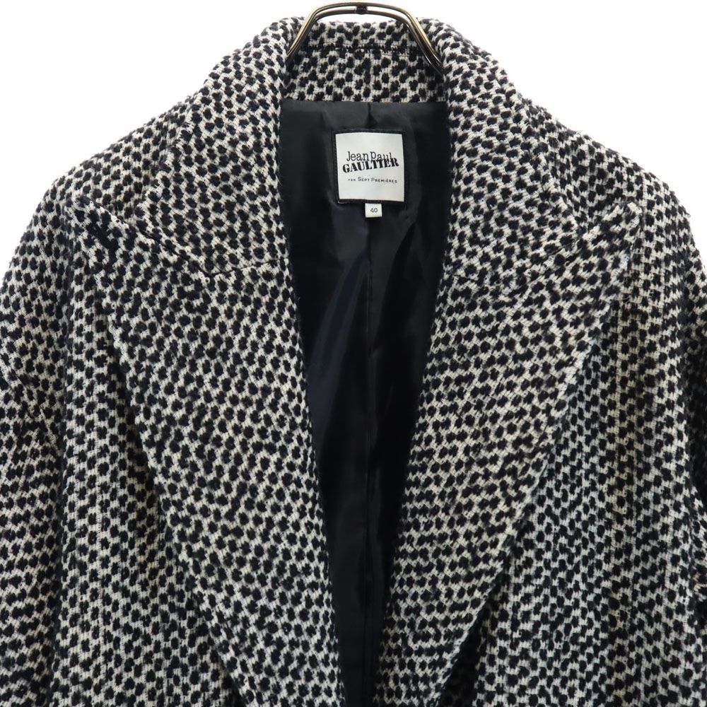 ジャンポールゴルチエ ツイード ジャケット 40 ブラック 他 JEAN-PAUL