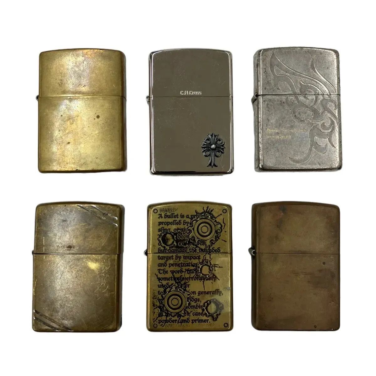 ZIPPO ジッポー 6個まとめ売り ☆動作品☆ - ☆もったいなーい☆12/31