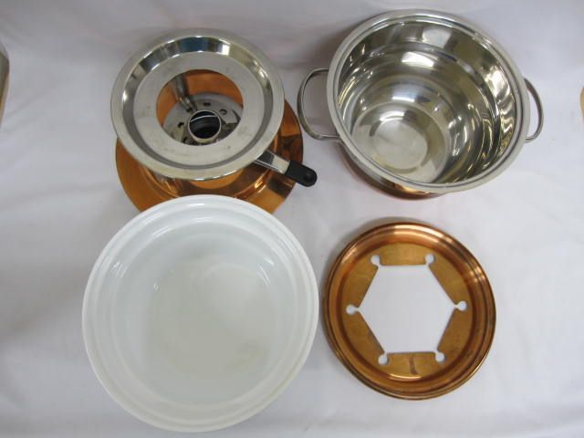 C348 スイスマー ローザンヌ 11ピース 銅フォンデュセット