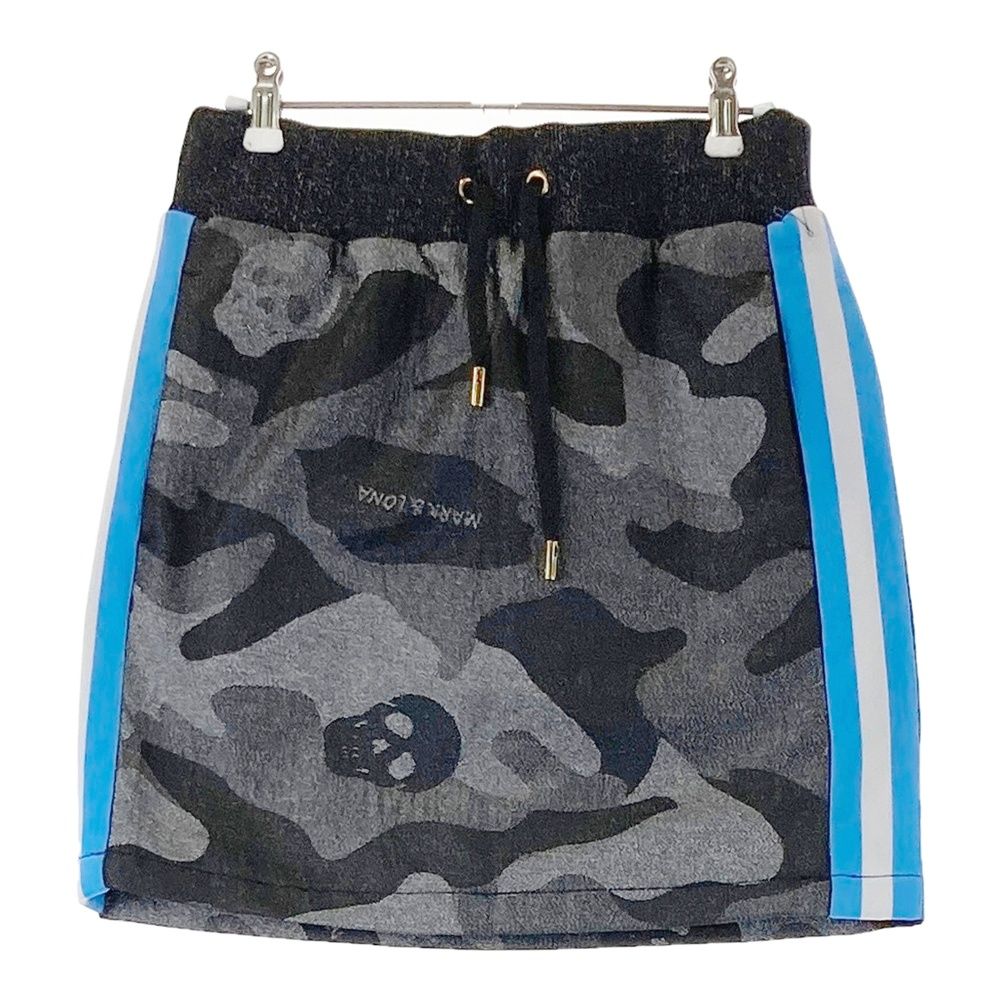サイズ：L MARK&amp;LONA マークアンドロナ  GAGE RIB SKIRT スカート スカルカモ シルバー系 [240001245795] ゴルフウェア レディース ストスト MARK&LONA マークアンドロナ GAGE RIB SKIRT スカート