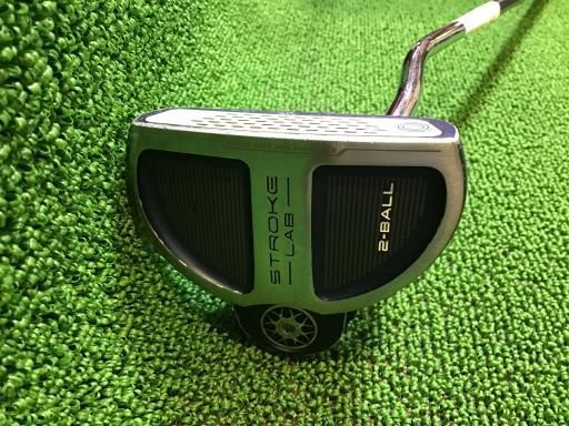 直立の オデッセイ STROKE LAB 2-BALL シルバー|ネイビー 32インチ レディース パター PT STROKE LAB フレックスその他 レディース 女性用 右利き 右用 Cランク ゴルフクラブ 夏セール開催中！