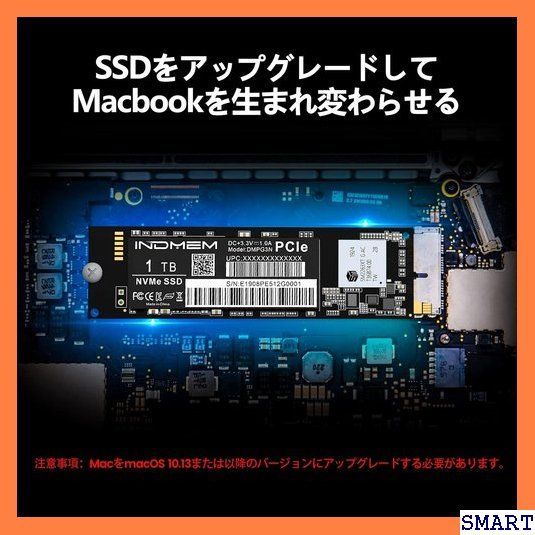 ☆大人気_Z032 INDMEM 1TB NVMe PCIe内蔵SSD M L 013 Mac Mini Late