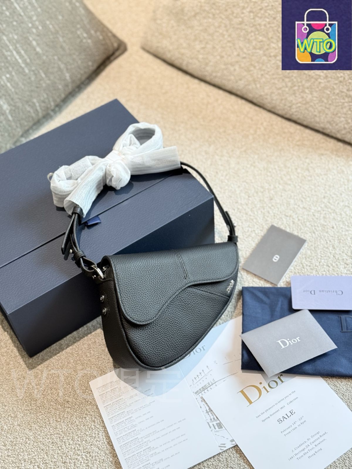 今日特価】Dior ディオール サドルバッグ 全皮製でクラシック