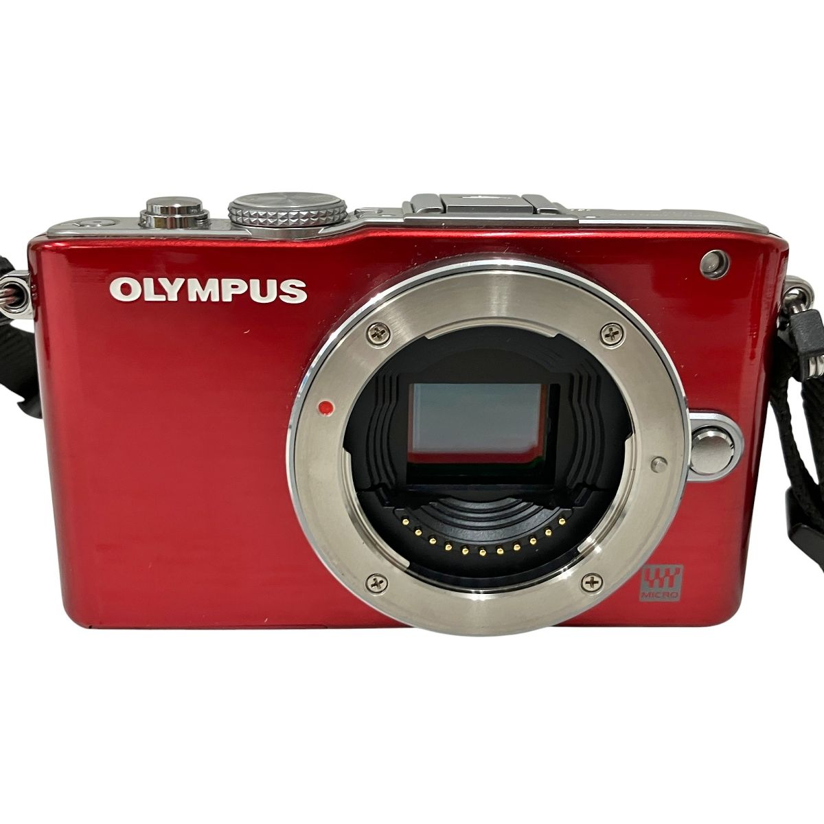  OLYMPUS PEN Lite E PL 3 ミラーレス一眼カメラ ダブルズームキット レッド オリンパス デジタル一眼レフ デジタルカメラ