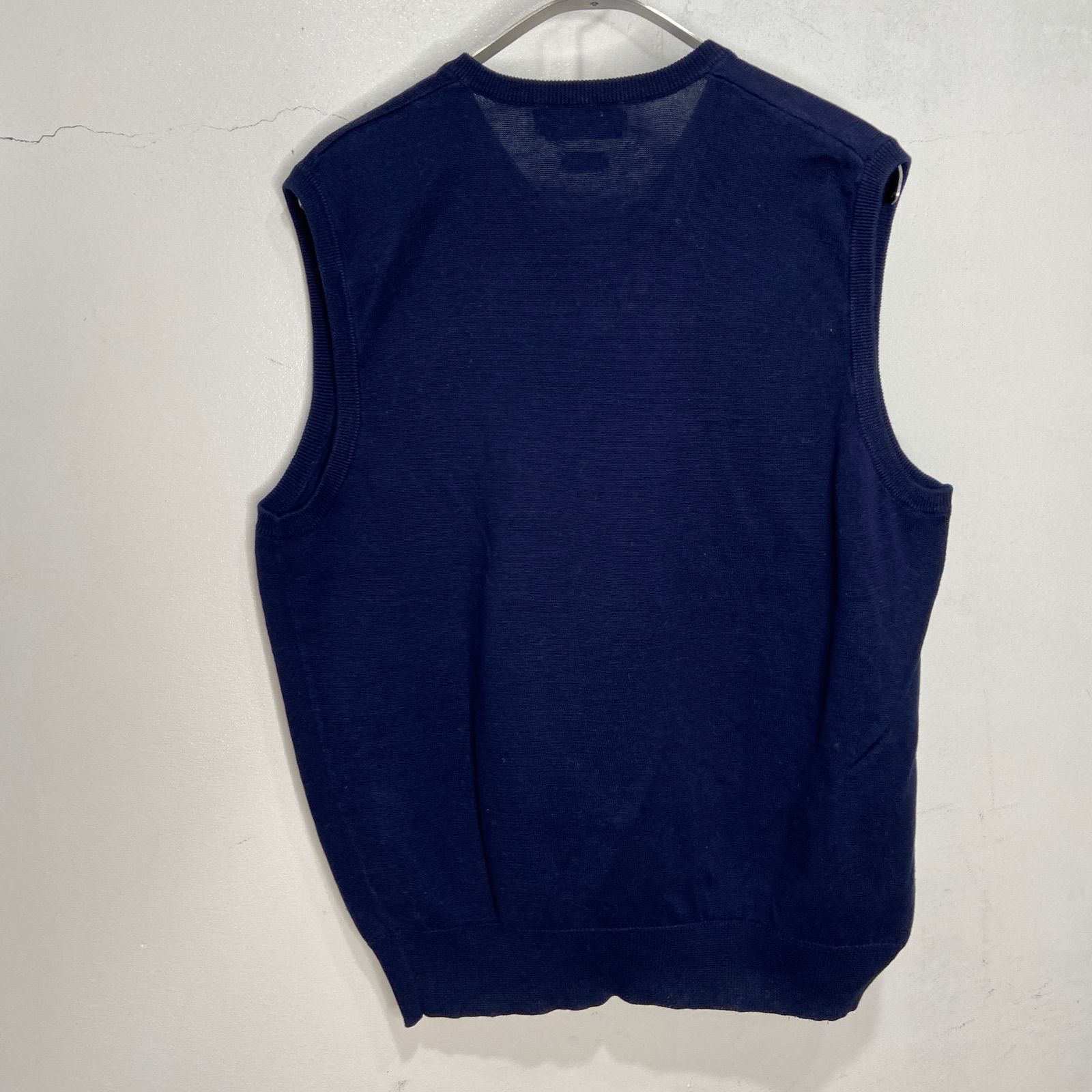 POLO GOLF ネイビー Vネック ベスト ☆POLOGOLF☆ラルフローレン☆Vネックベスト☆コットンリネン