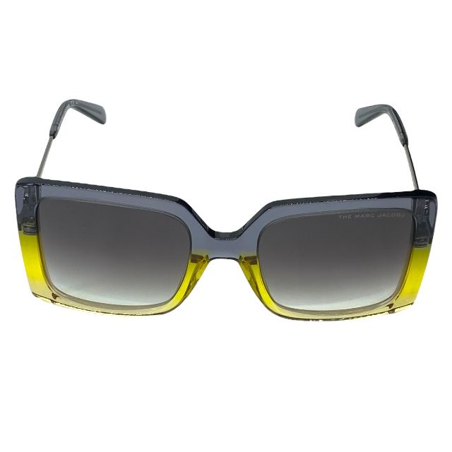 マークジェイコブス MARC 579 S XYO9O 140 54□22 140 サングラス アイウェア スクエアフレーム グレー イエロー クリア ロゴ MARC JACOBS WWW_NOITHATQUANGTHANH_NET