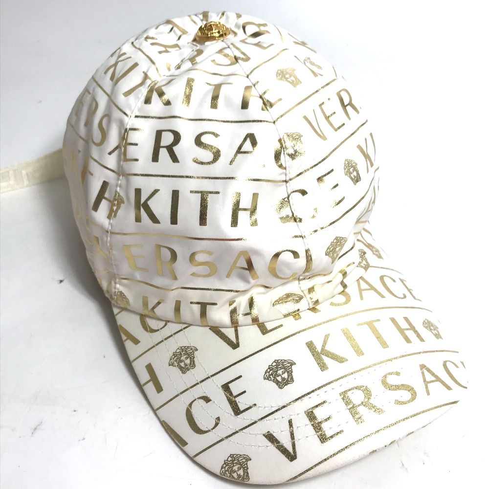 VERSACE ヴェルサーチ キャップ KITH キース コラボ ロゴ ポリエステル 