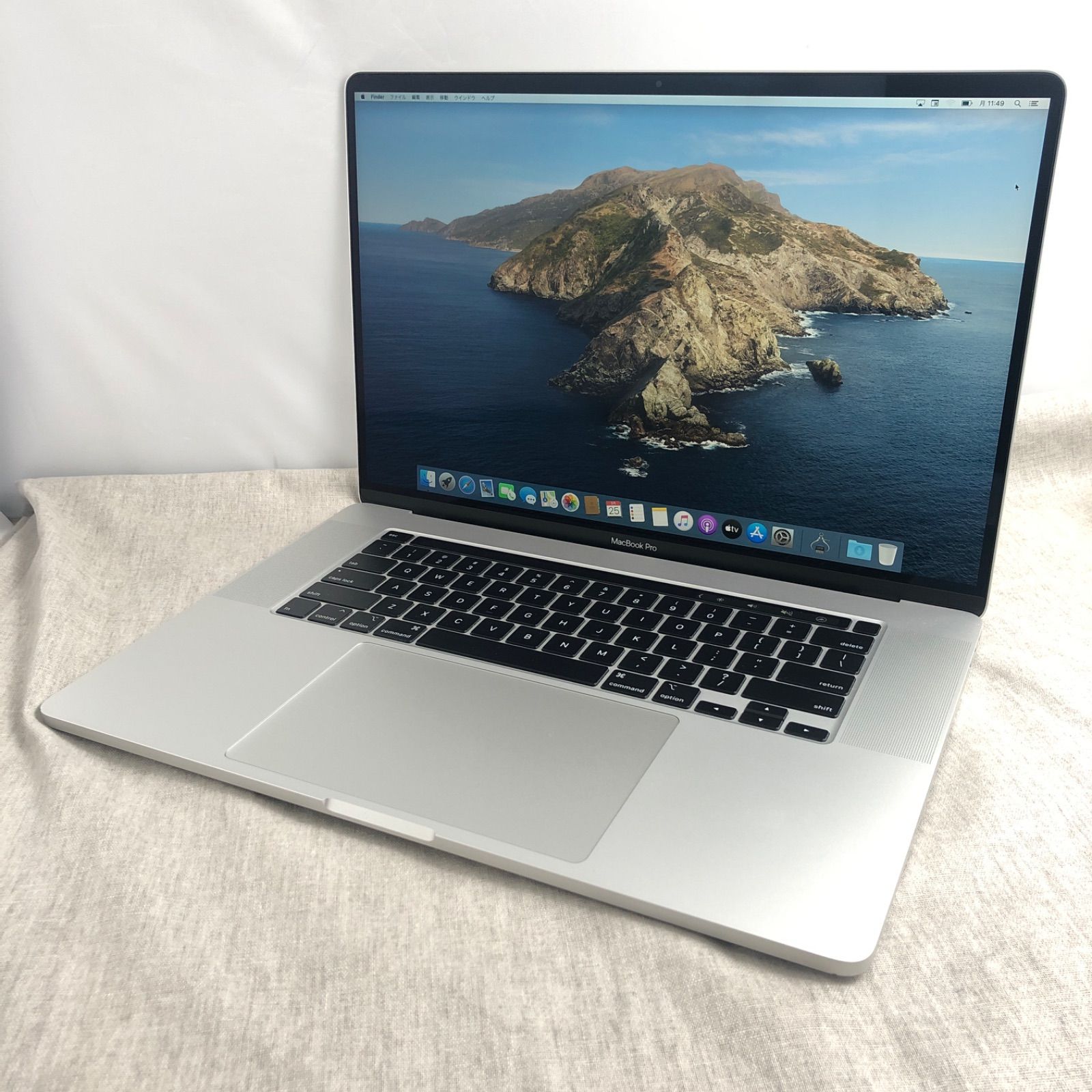 English keyboard【本体のみ】Apple MacBook Pro (16インチ， 2019)【Touch Bar・i9・Radeon Pro 5500M・64GB・SSD1TB】A2141 EMC3347/LT-240404（210923）