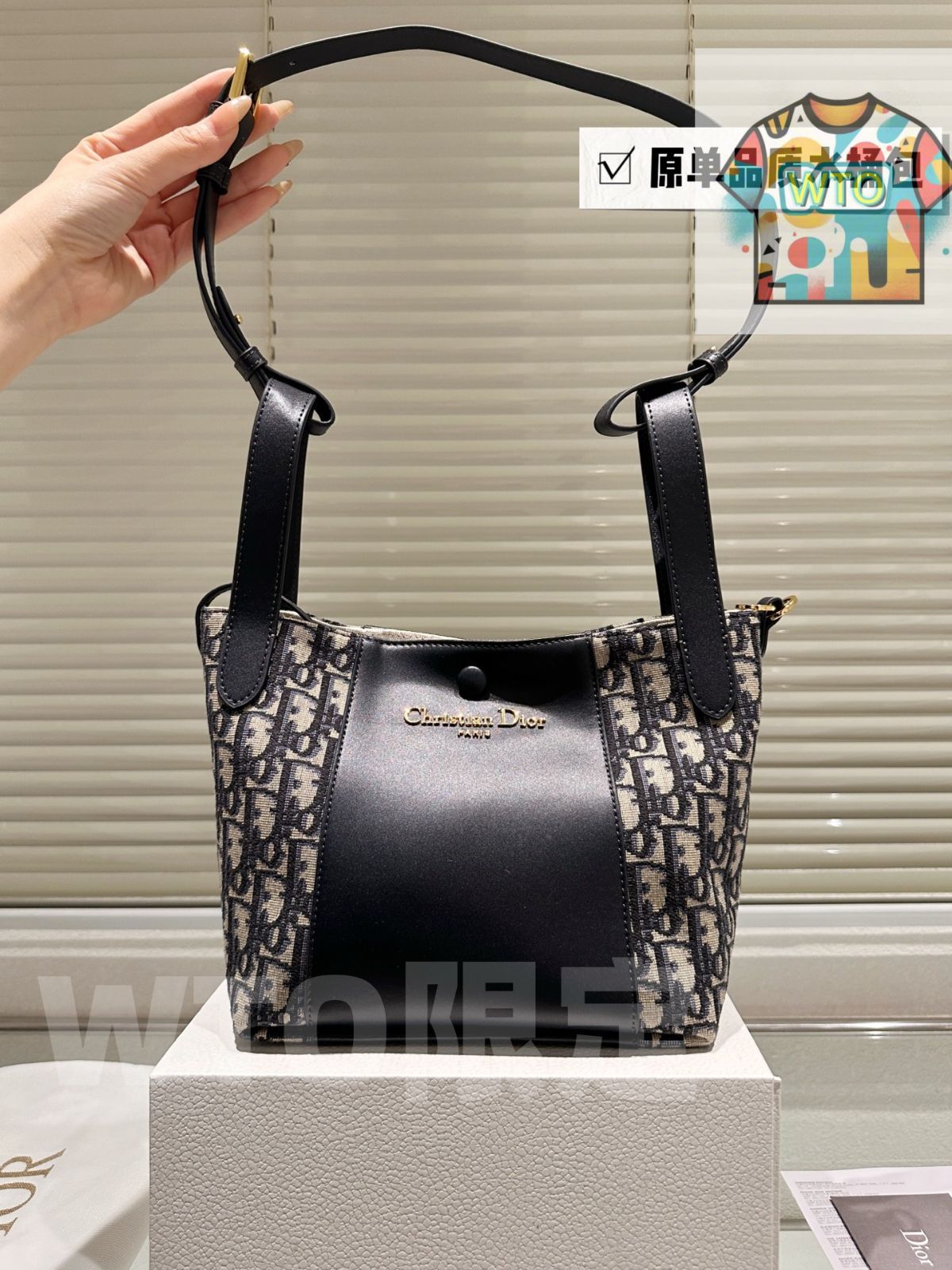 今日WTO】Christian Dior 2025 SS Signaturea Bucket Bag ブルー