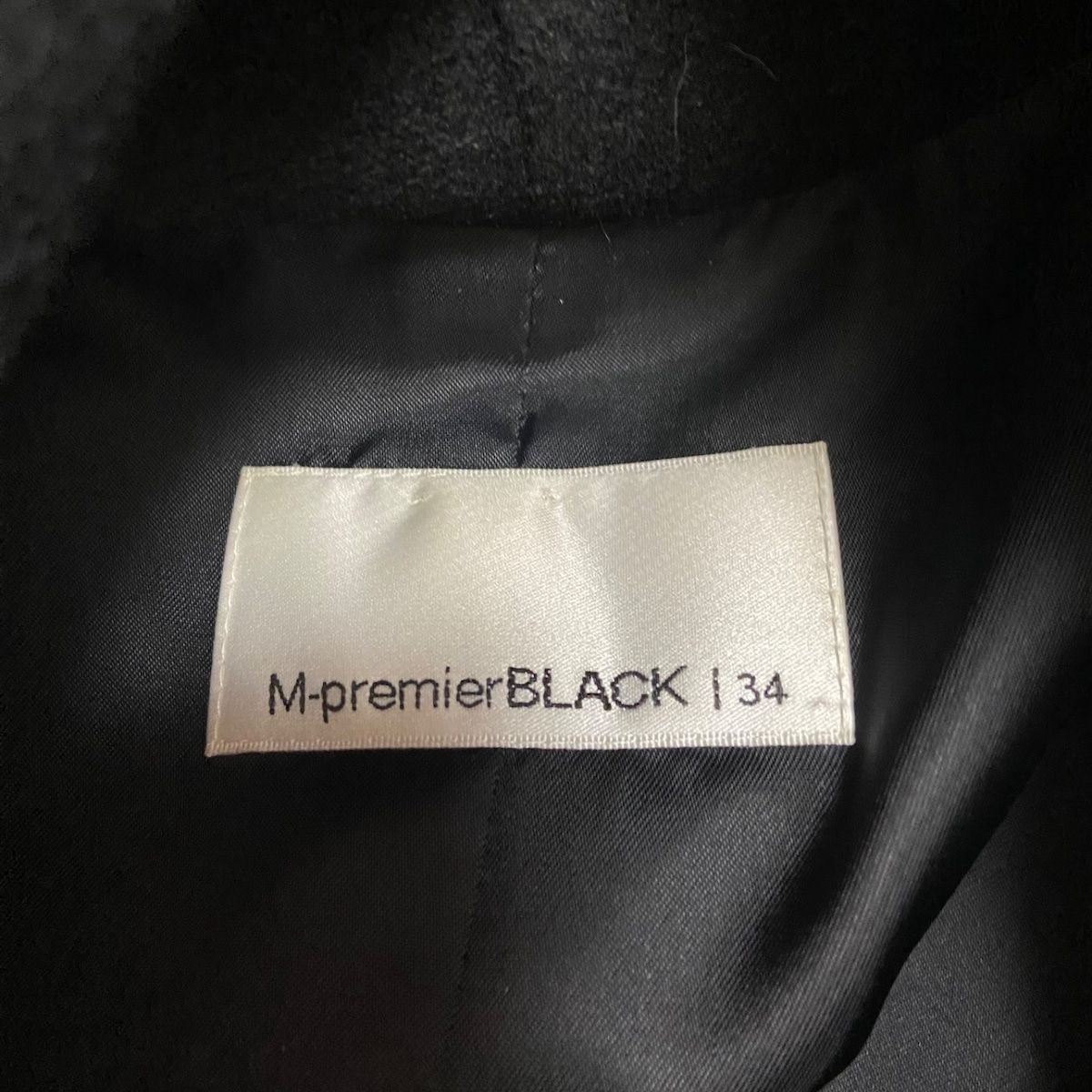 M-premierBLACK(エムプルミエブラック) コート サイズ34 S レディース - 黒 長袖/冬 - メルカリ