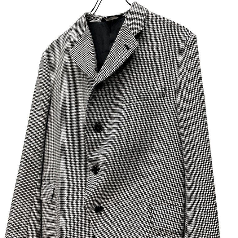 BLACK COMME des GARCONS 10AW 千鳥格子柄カフステーピング4B  