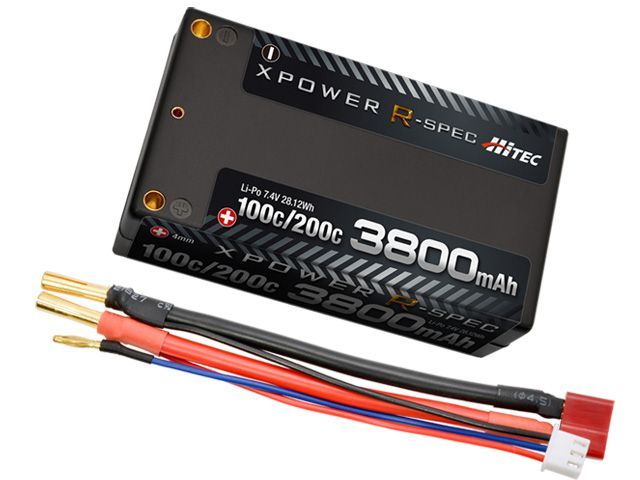 ハイテック Li-Poバッテリー エックスパワー Rスペック 7.4V 3800mAh 100C/200C