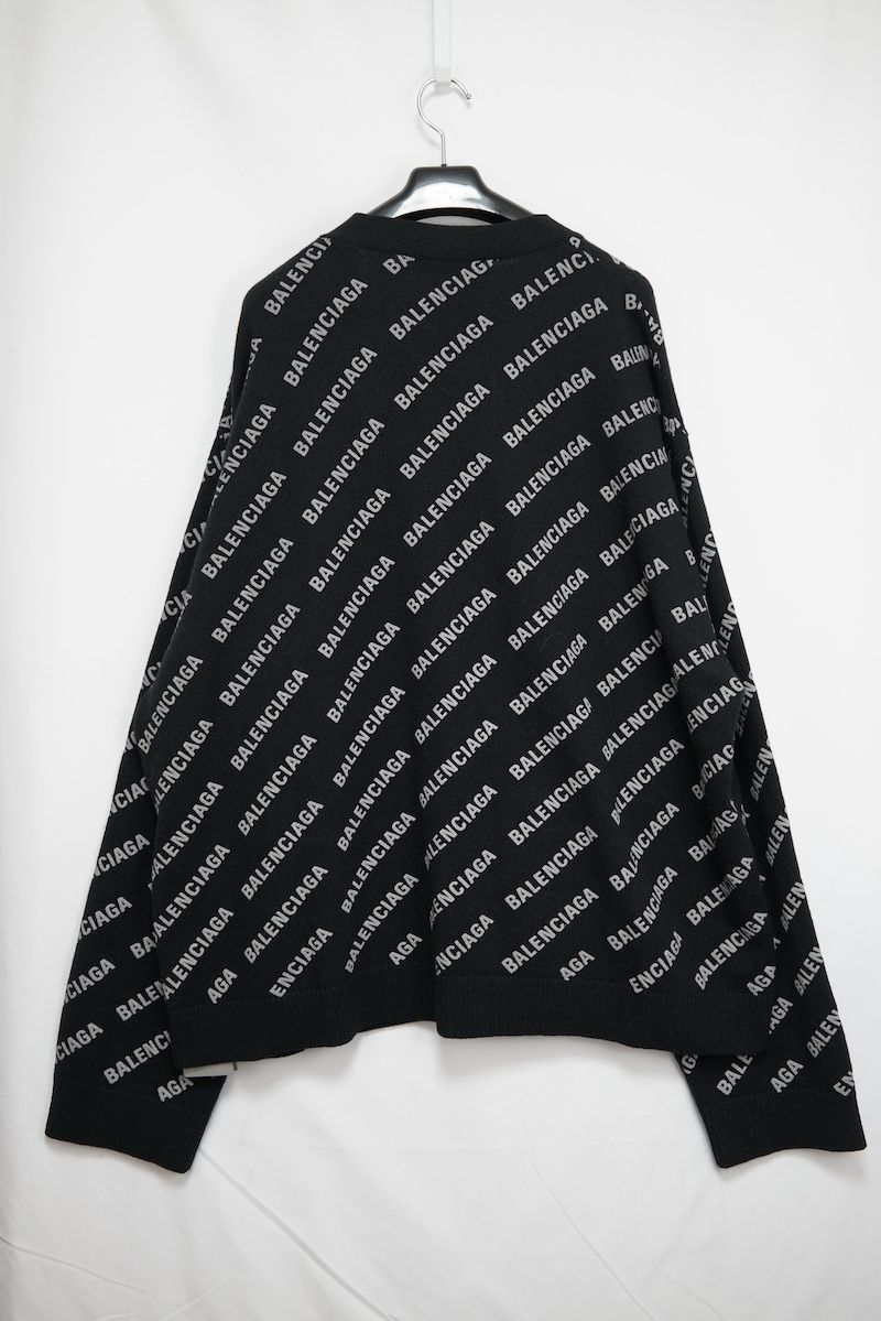 BALENCIAGA ALL OVERLOGO cardigan バレンシアガ オールオーバー