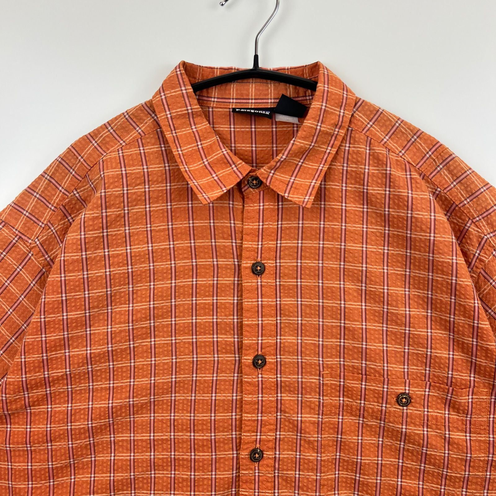 パタゴニア　ボーダー　Tシャツ　オールド　ヴィンテージ Patagonia old 2000s Puckerware Shirt M 52996 パタゴニア