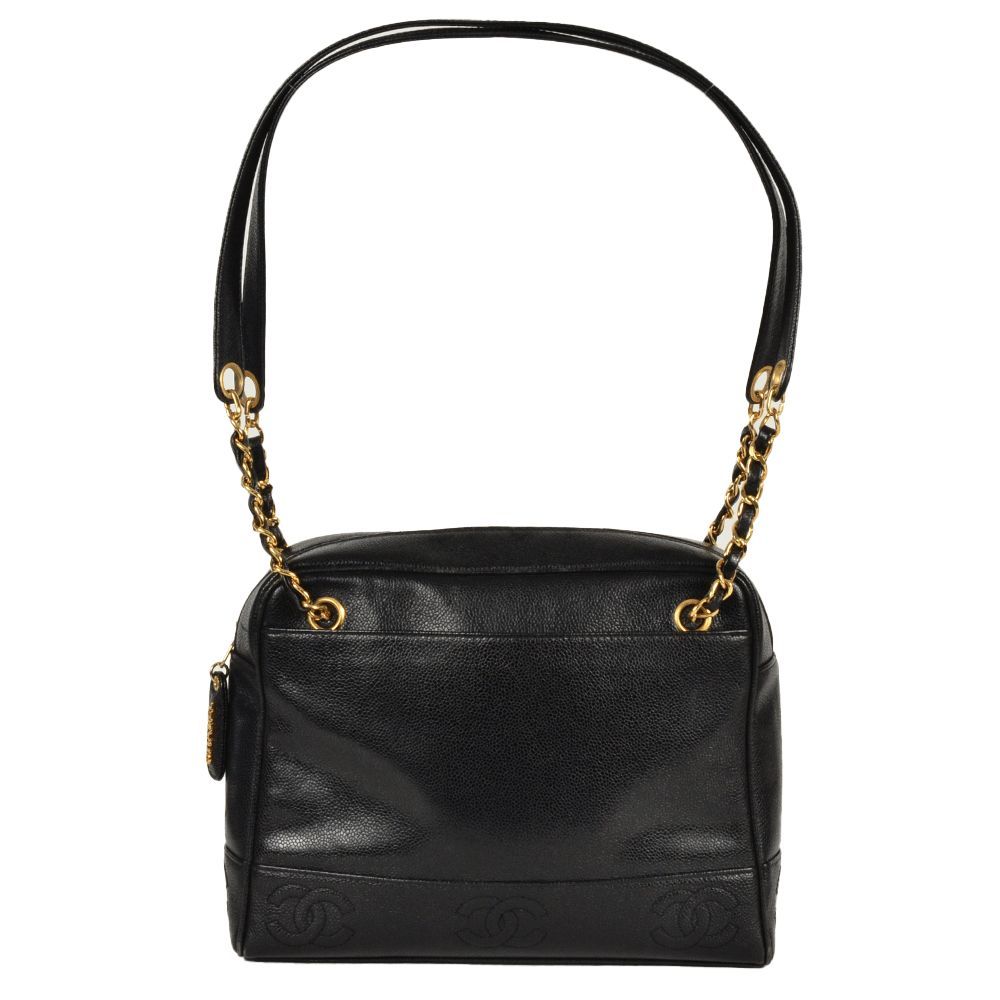 シャネル CHANEL キャビアスキン トリプルココ ターンロック リュック