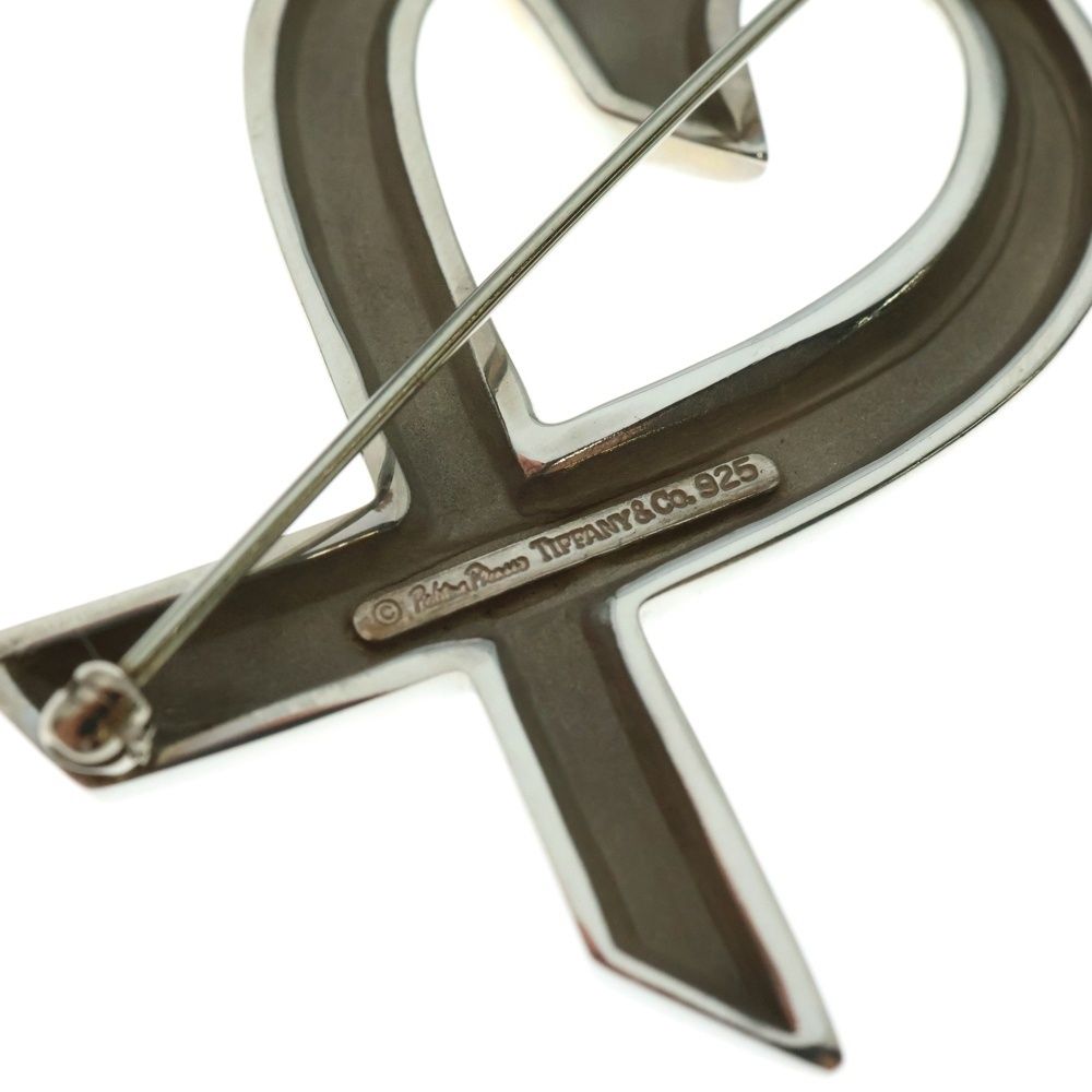 TIFFANY-Co ティファニー ラビングハート ブローチ ピンバッジ シルバー