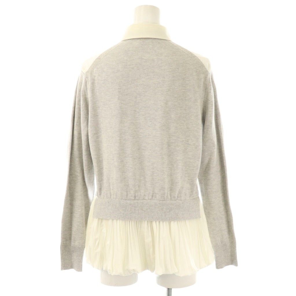 ブラウス サカイラック サカイラック sacai luck プリーツ切替ブラウス 長袖 1 ライト