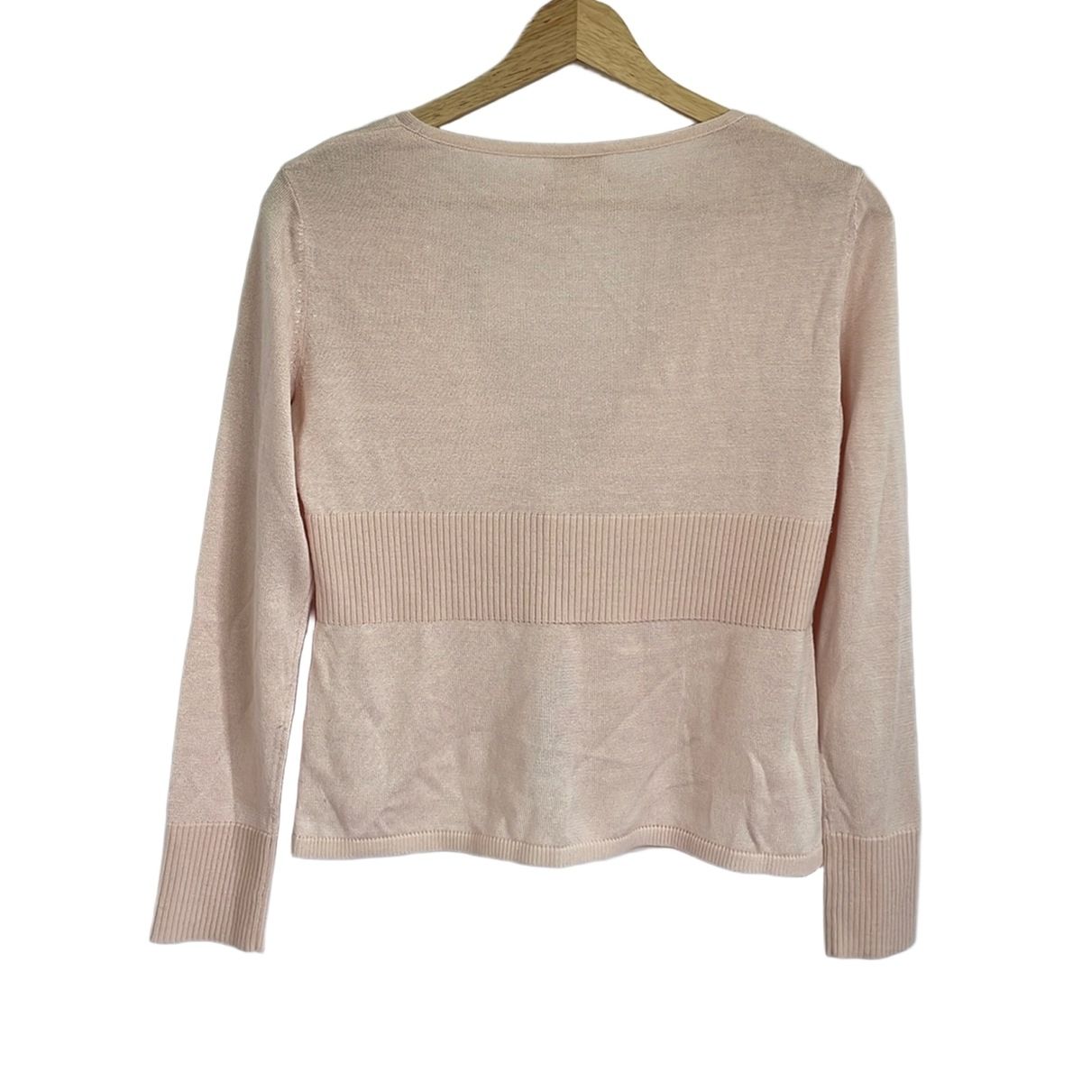 Harrods - HARRODS(ハロッズ) カーディガン レディース美品  - ピンクベージュ 長袖/シルク混/フラワー(花) HARRODS(ハロッズ) カーディガン レディース美品 - ピンク
