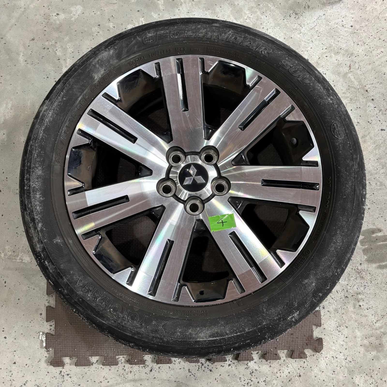 4 三菱 デリカ D 5 純正 18インチ 18X7J 38 5穴 PCD114.3 ホイール 1本 ミツビシ MITSUBISHI