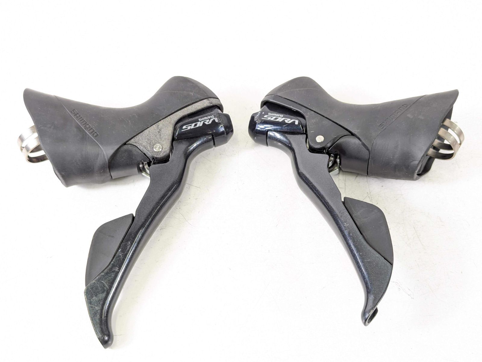 並品 Shimano シマノ SORA ST R3000 非油圧 機械式 2x 9 STIレバー ST250512B
