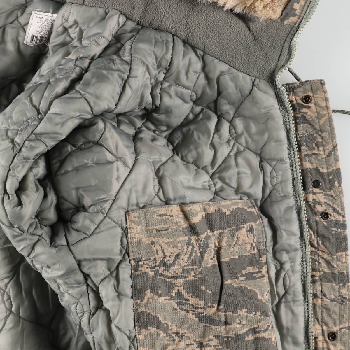 古着 00年代 民間品 DAKOTA OUTERWEAR N-2Bタイプ 迷彩柄 ACU デジタル 