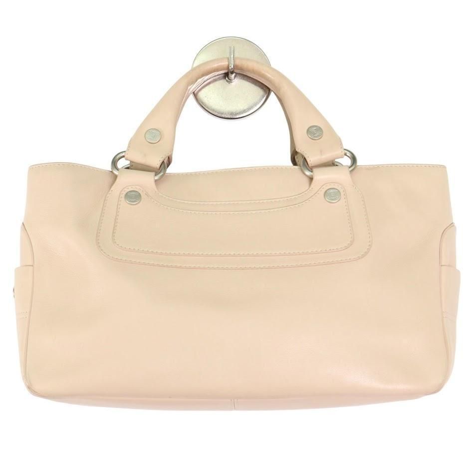 CELINE ハンドバッグ ブギーバッグ 手提げ トリオンフ ロゴ金具 ベージュ CELINE ハンドバッグ ブギーバッグ 手提げ トリオンフ ロゴ金具