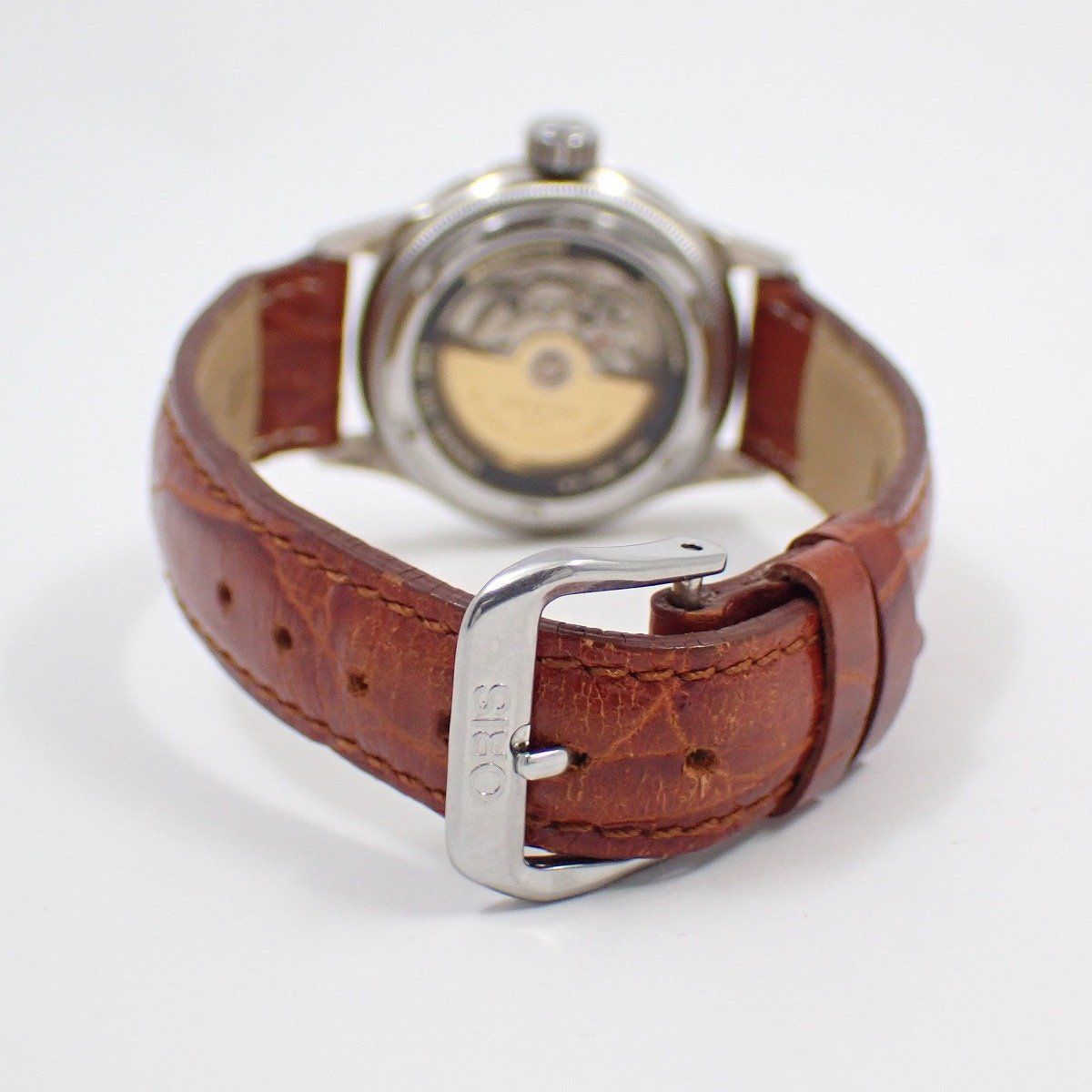 【美品】オリス ポインターデイト 自動巻き【7400B】純正尾錠【稼働品】メンズ 楽天市場】【ORIS】オリス ポインターデイト 7400 革ベルト 自動