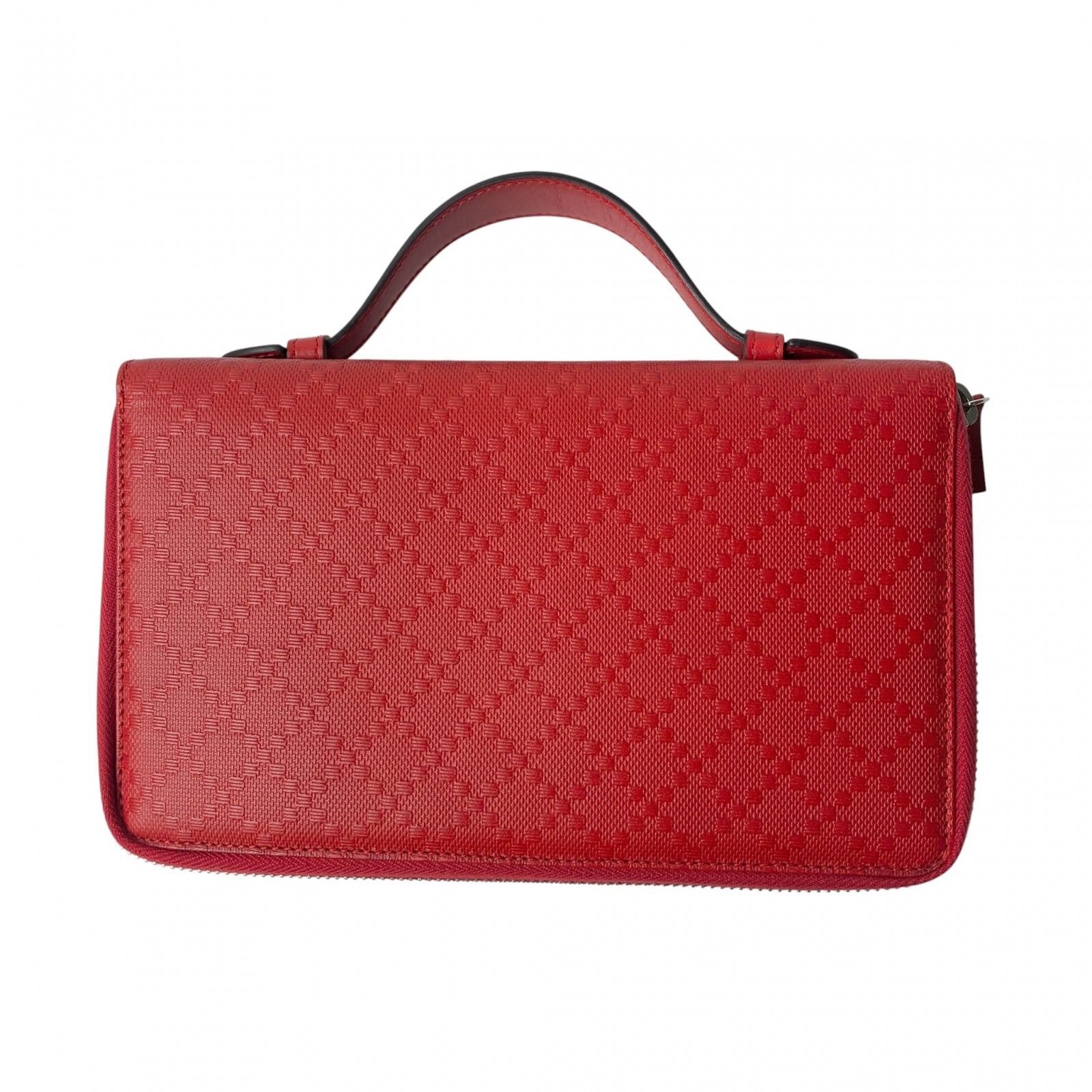 ♥ グッチ GUCCI レディース トラベルケース ディアマンテ レッド ダブルファスナー