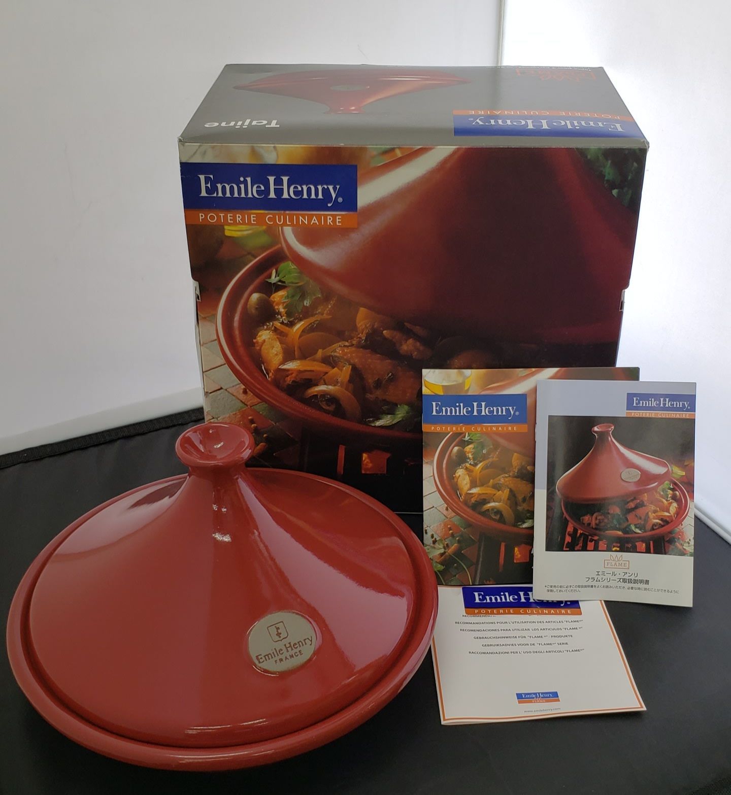 Emile Henry タジン鍋 イエロー 32cm エミール・アンリ Lサイズ