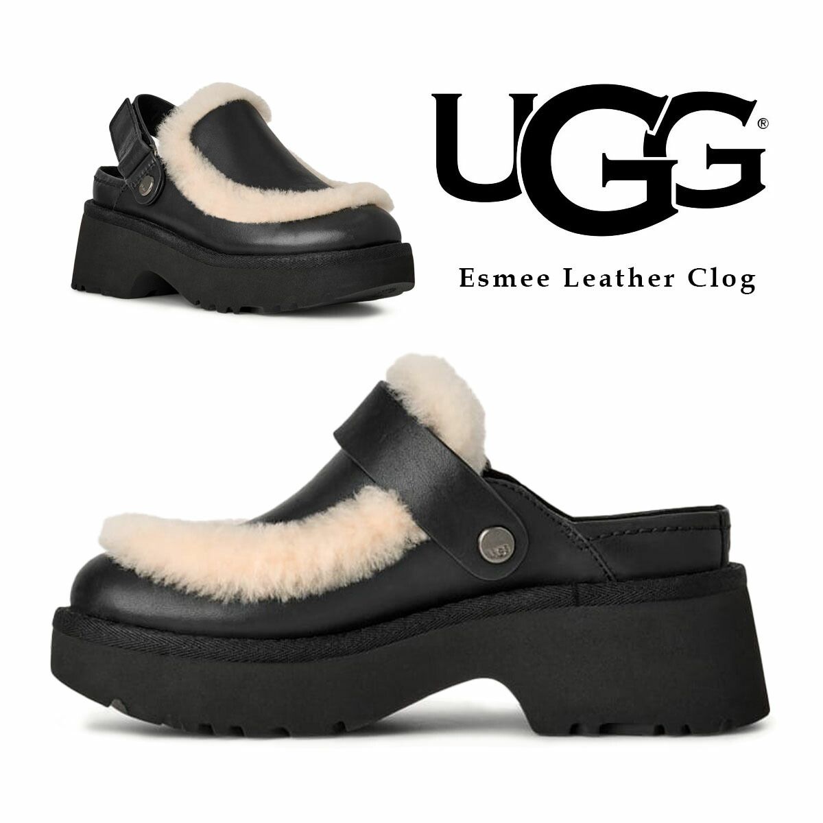 アグ ウィメンズ エスミー レザー クロッグ UGG WOMENS ESMEE LEATHER CLOG 1171507 靴 シューズ スリッポン サンダル ウィメンズ レディース