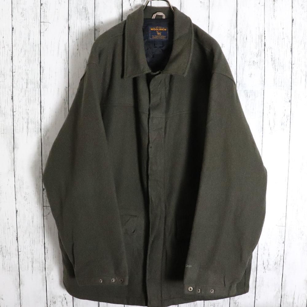 WOOLRICH ウールリッチ 中綿キルティングウールハーフコート ダブルジップ